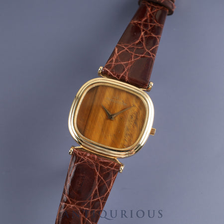 JAEGER・LECOULTRE CUSHION 9132 21 Manual winding YG case Tiger eye dial