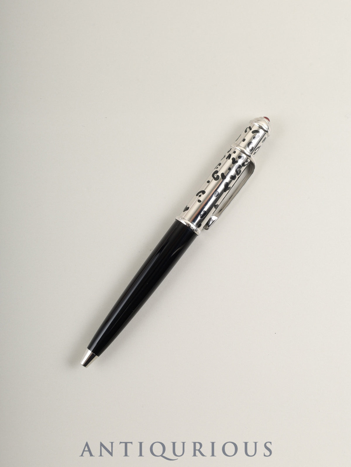 Cartier Panthère Ballpoint Pen ST180075 Stainless Steel with Box, Warranty Card and Booklet