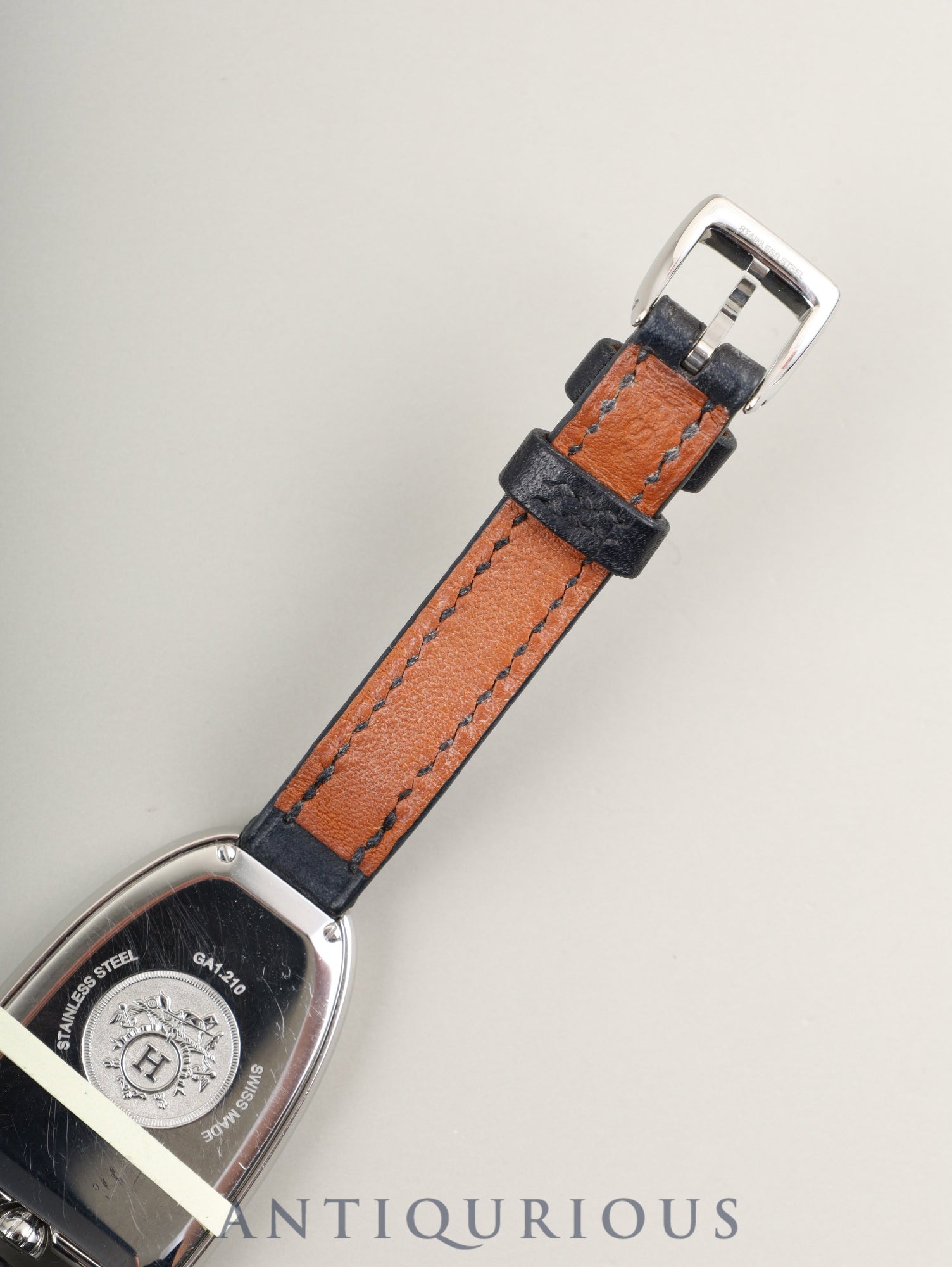 エルメス ギャロップ GA1.210 クォーツ SS 純正革ベルト（C刻印：2018年） 純正尾錠（SS）シルバー文字盤 オーバーホール済み