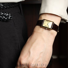 Cartier Must Tank LM W1002753 / 590005 Quartz Caliber 90 SV925 Leather Strap with Genuine GP Buckle, Ivory Roman Dial, Overhauled
