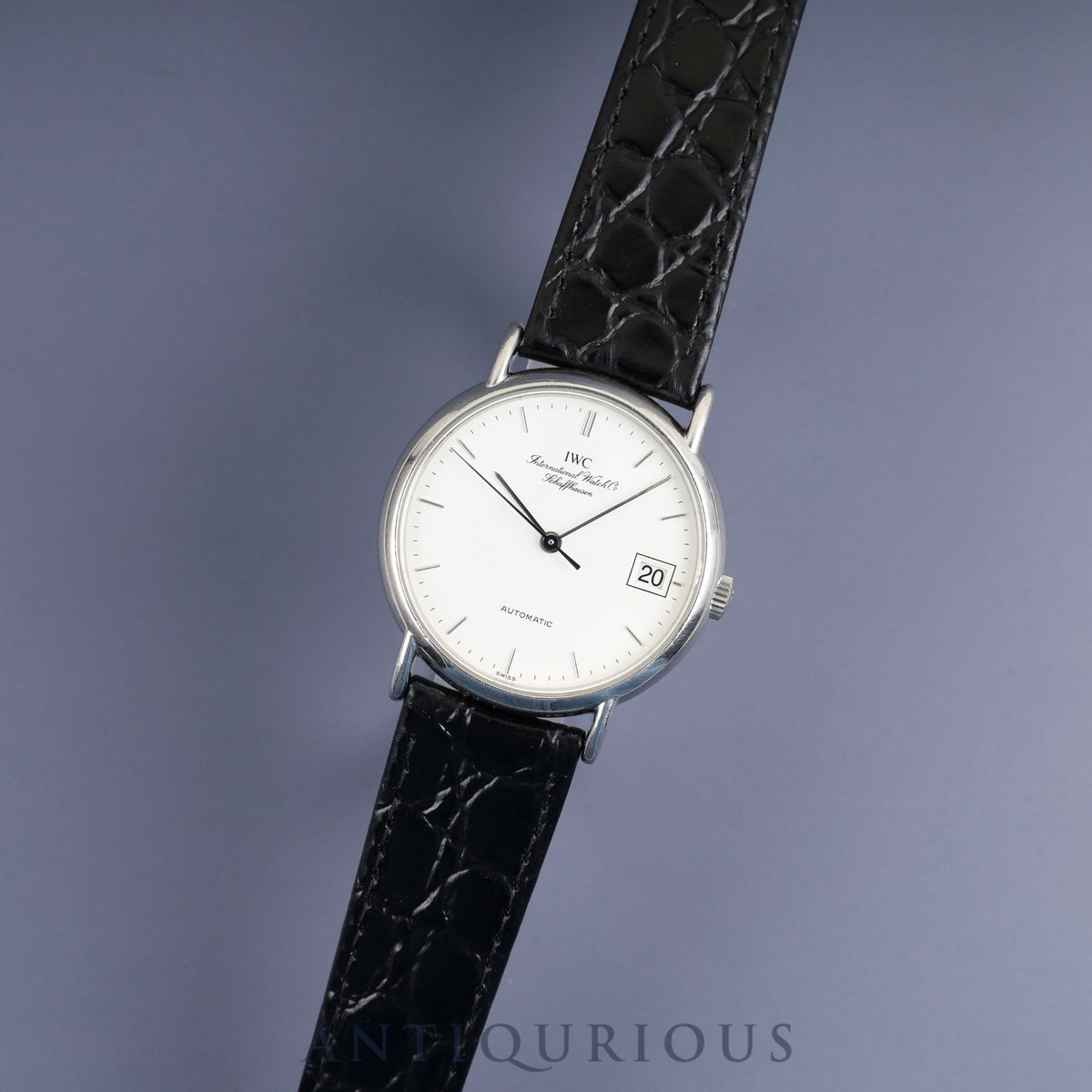 IWC ポートフィノ 3513024 自動巻き Cal.C.30120 SS 革 社外尾錠（SS） ホワイト文字盤 オーバーホール済み アイダブリュシー