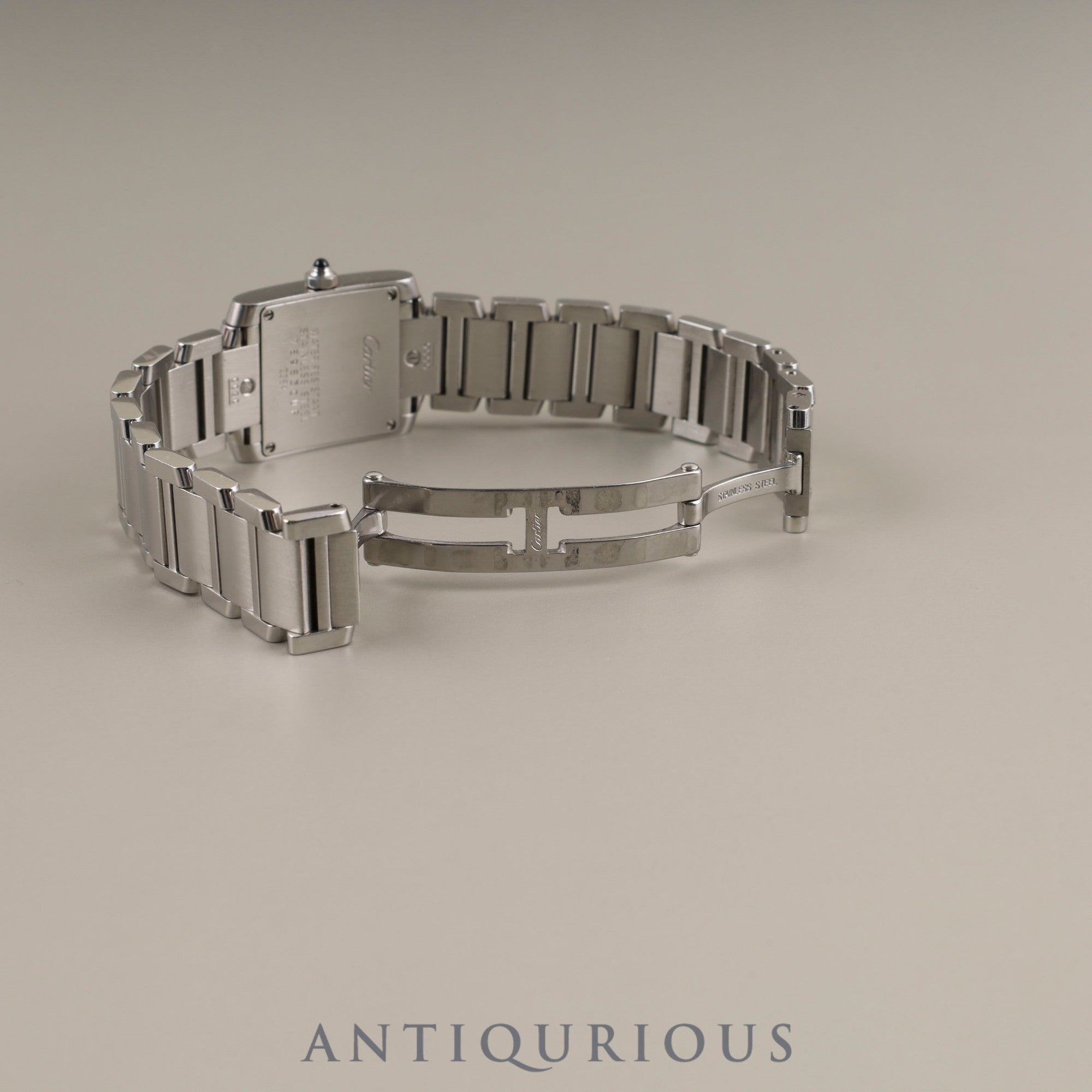 Cartier Tank Française SM W51008Q3 / 2384 Quartz Cal.057 Stainless Steel White Roman Dial Box Booklet Warranty (2005) Overhauled