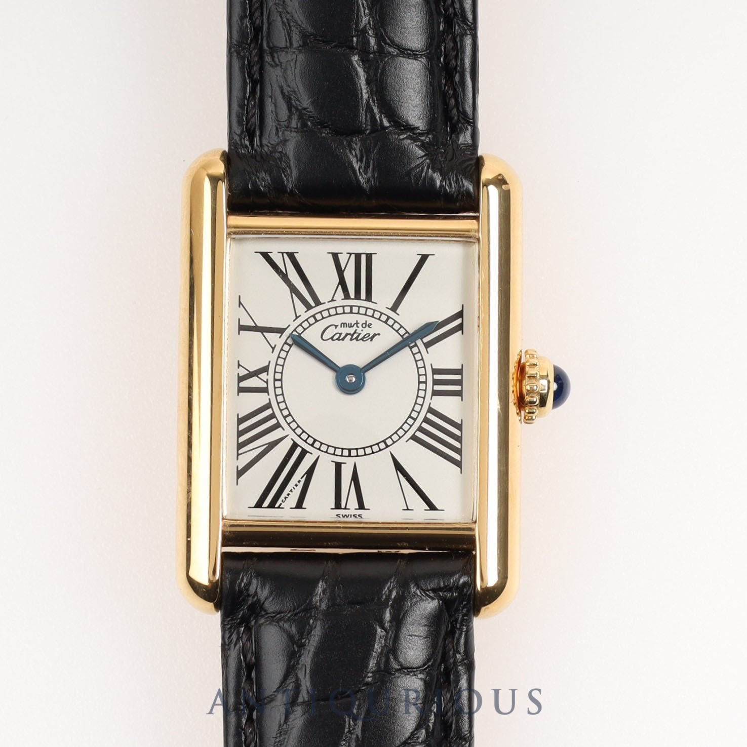 Cartier Must Tank SM QZ Opalan Dial D Buckle Finished 2024/4/26 Overhauled