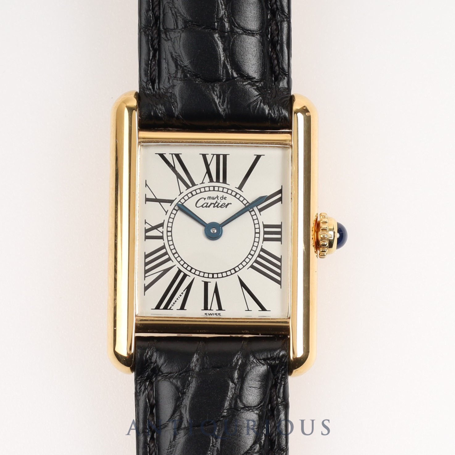 CARTIER Must Tank SM QZ Opalan Dial D Buckle Finished 2024/4/26 Overhauled