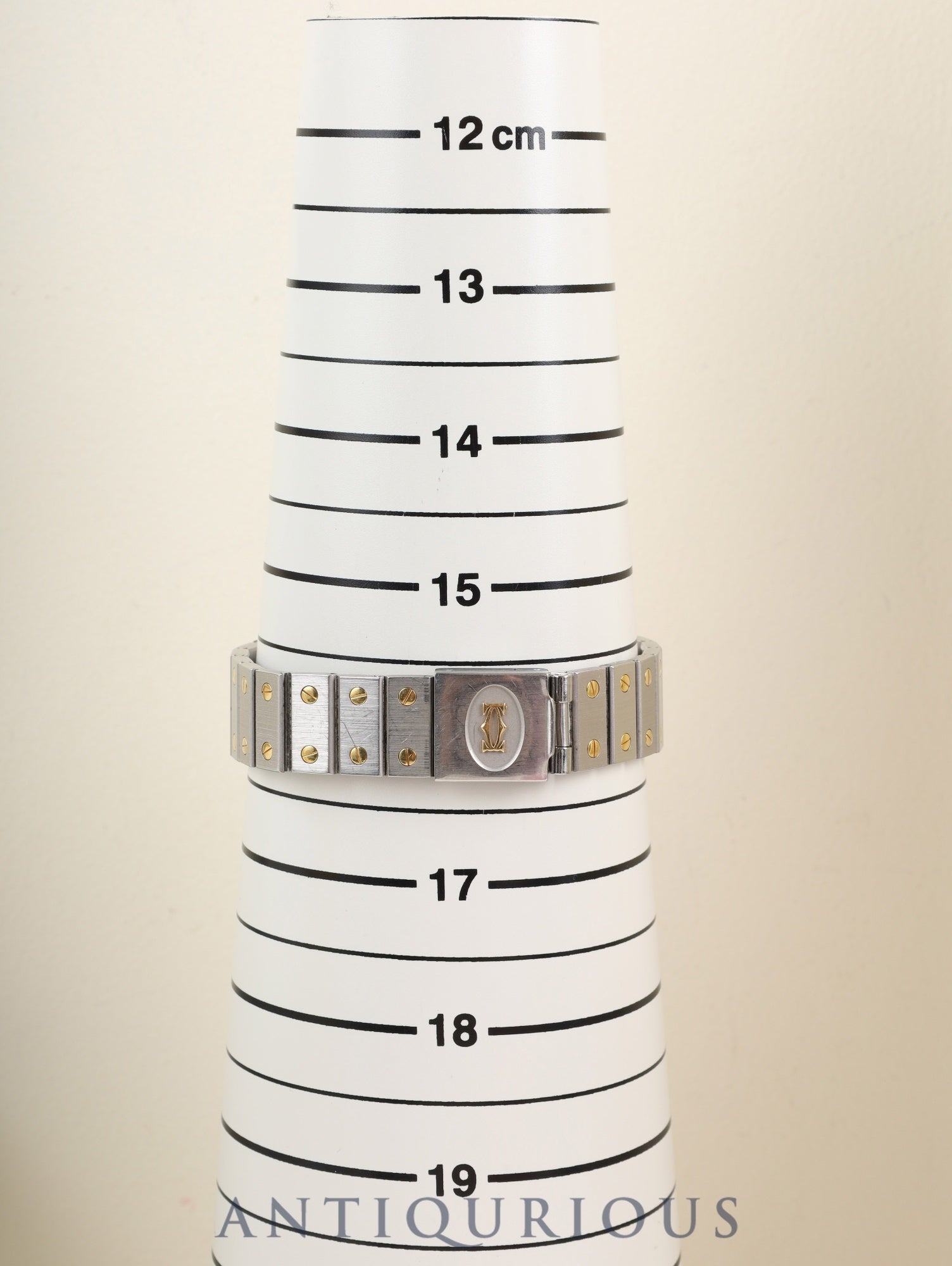 Cartier Santos Octagon LM 81037288 / 2966 Automatic SS/YG SS/YG White Roman Dial (SWISS MADE) Booklet International Lifetime Guarantee (1981) Complete Service (Full Maintenance) completed at Cartier Boutique on 2023/11/17