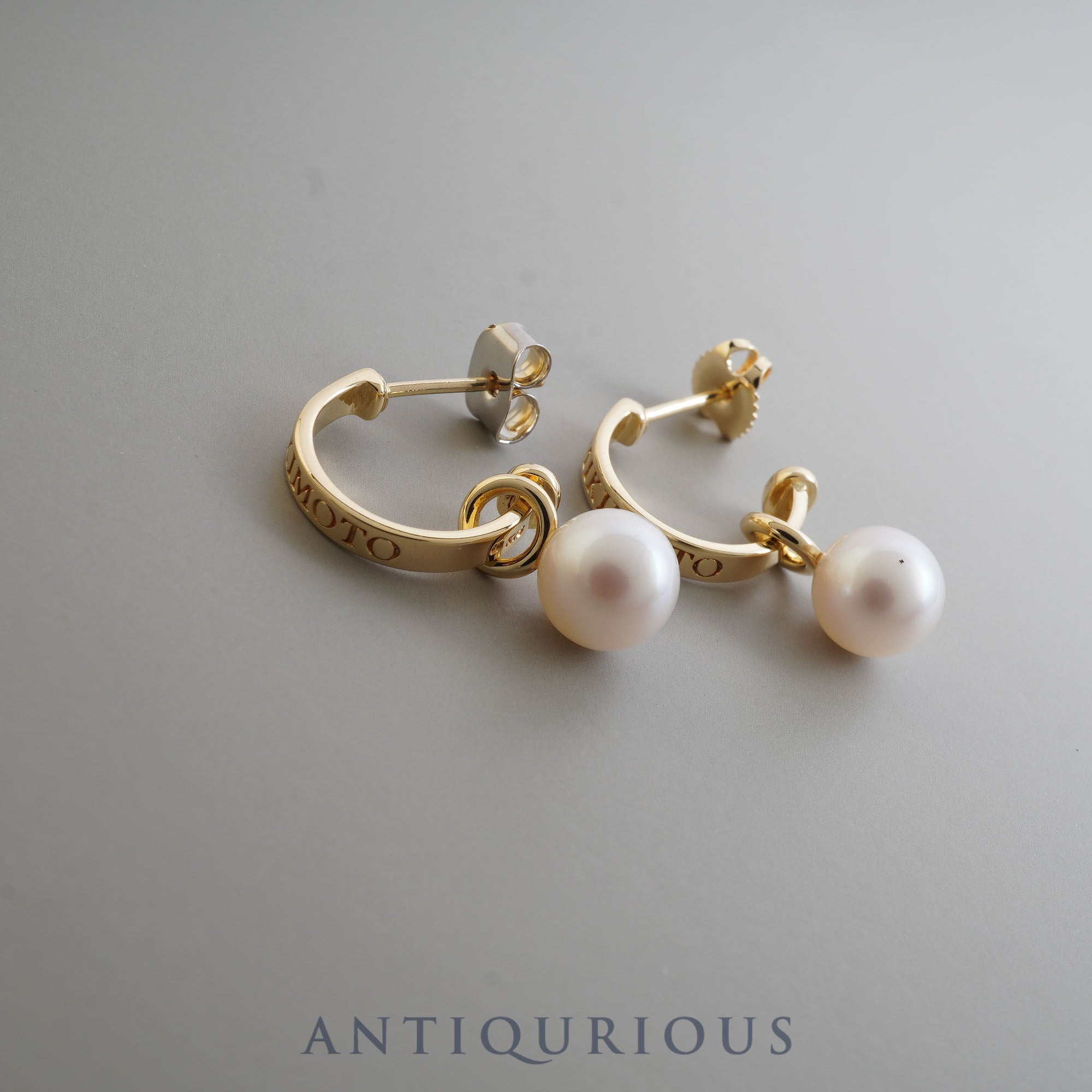 MIKIMOTO earrings pearl 2WAY