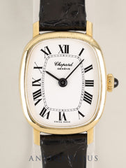 Chopard Classic 5081 Manual Winding Cal.- 750YG Leather Aftermarket Pin Buckle (GP) White Roman Dial (SWISS MADE indication) Overhauled