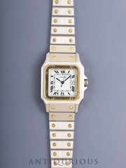 Cartier Santos Carre LM 2961 Automatic Cal. ETA2671 SS/YG SS/YG White Roman Dial (SWISS marking) Overhauled