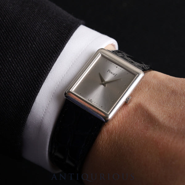 ピアジェ プロトコール 9150 手巻き Cal.9P2 750WG 革 純正尾錠（750WG） シルバー文字盤 純正替えベルト オーバーホール済み