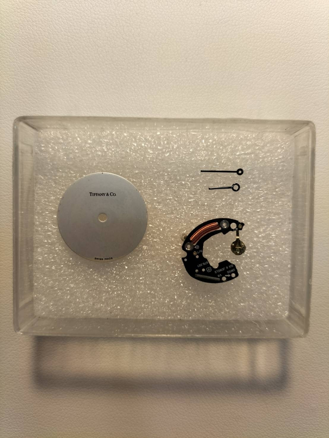 ティファニー アトラス SV CASE L0640 クォーツ Cal.976.001 SV925 革 純正尾錠（SS） シルバー文字盤 オーバーホール済み