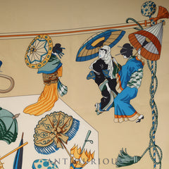 Hermes Scarf Carre 90 OMBRELLES ET PARAPLUIES Parasol and rain umbrella 100% SILK