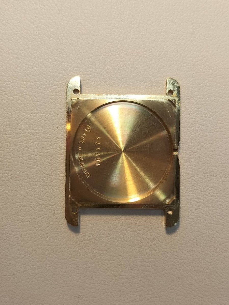 Cartier Must Tank LM W1002754 / 590005 Quartz Caliber 90 SV925 Leather Strap with Genuine D-buckle (GP) Ivory Roman Dial (SWISS Marking) Circa 1982-1995 Box Overhauled